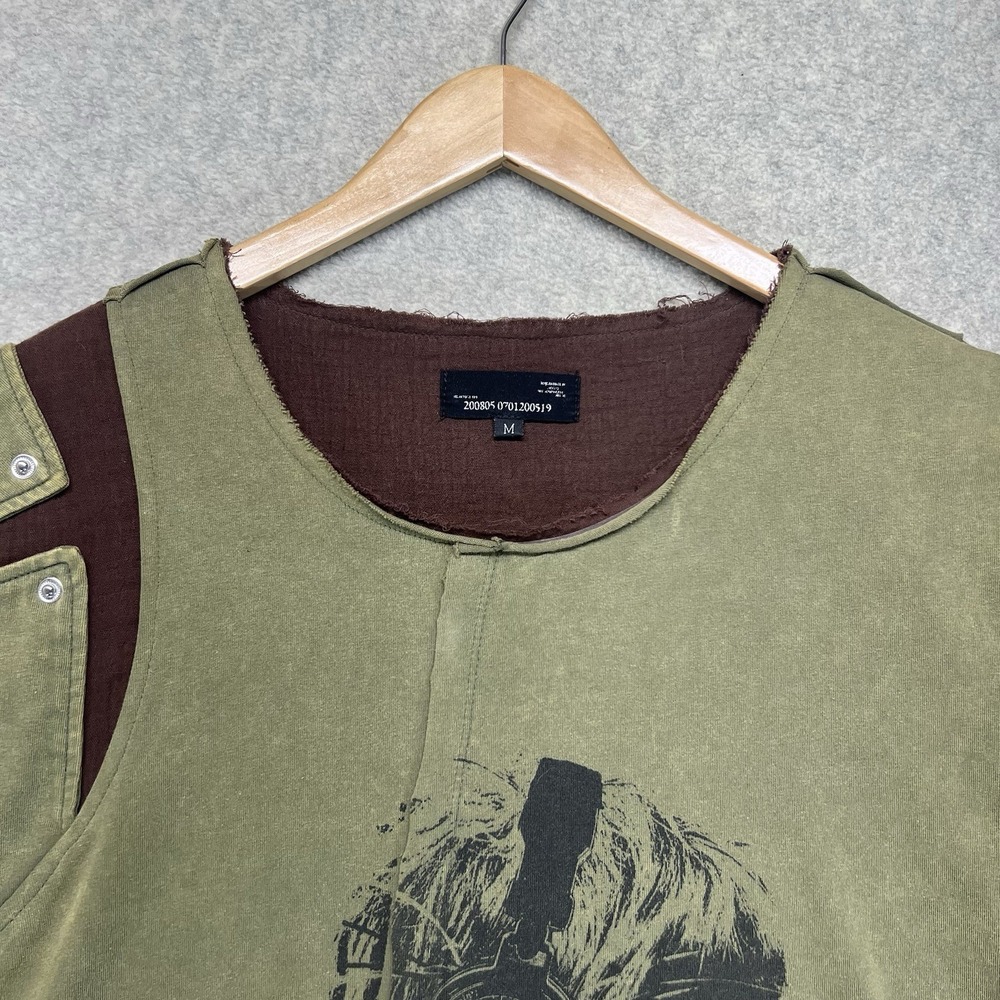 Ranger Cartel Layered Graphic T Shirt Mens Medium Distressed Avant Garde - Picture 3 of 11